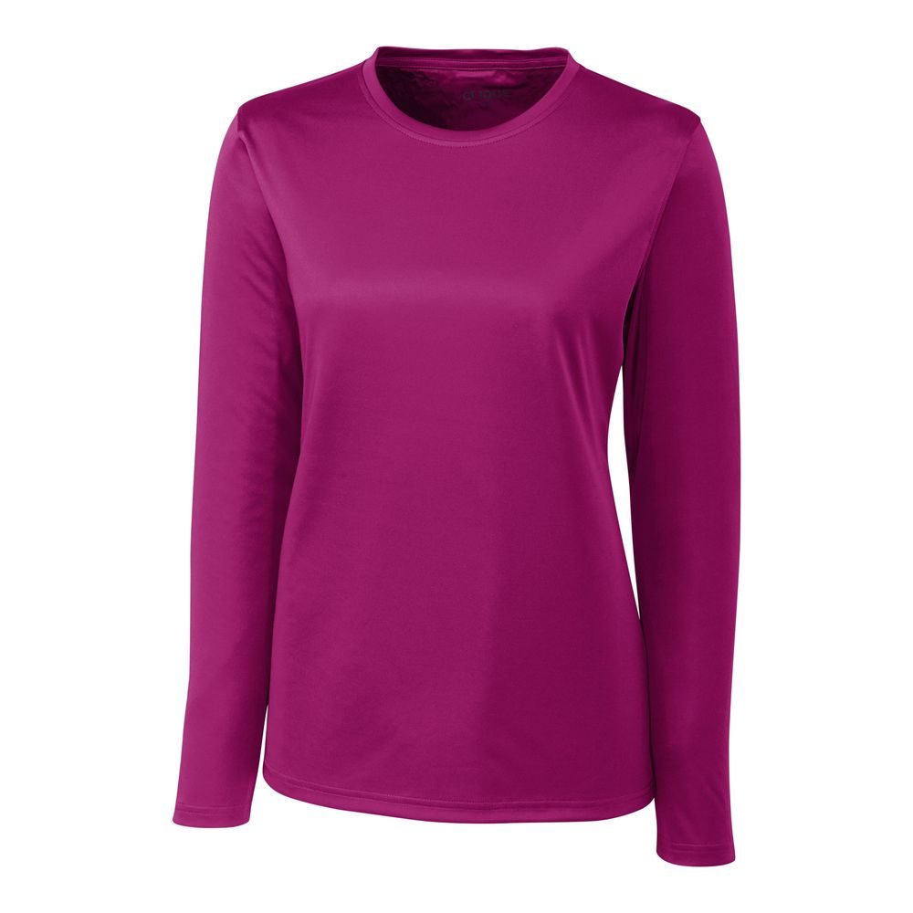 NWT Clique Gala Pink Spin Eco Performance Long Sleeve Womens Tee Shirt